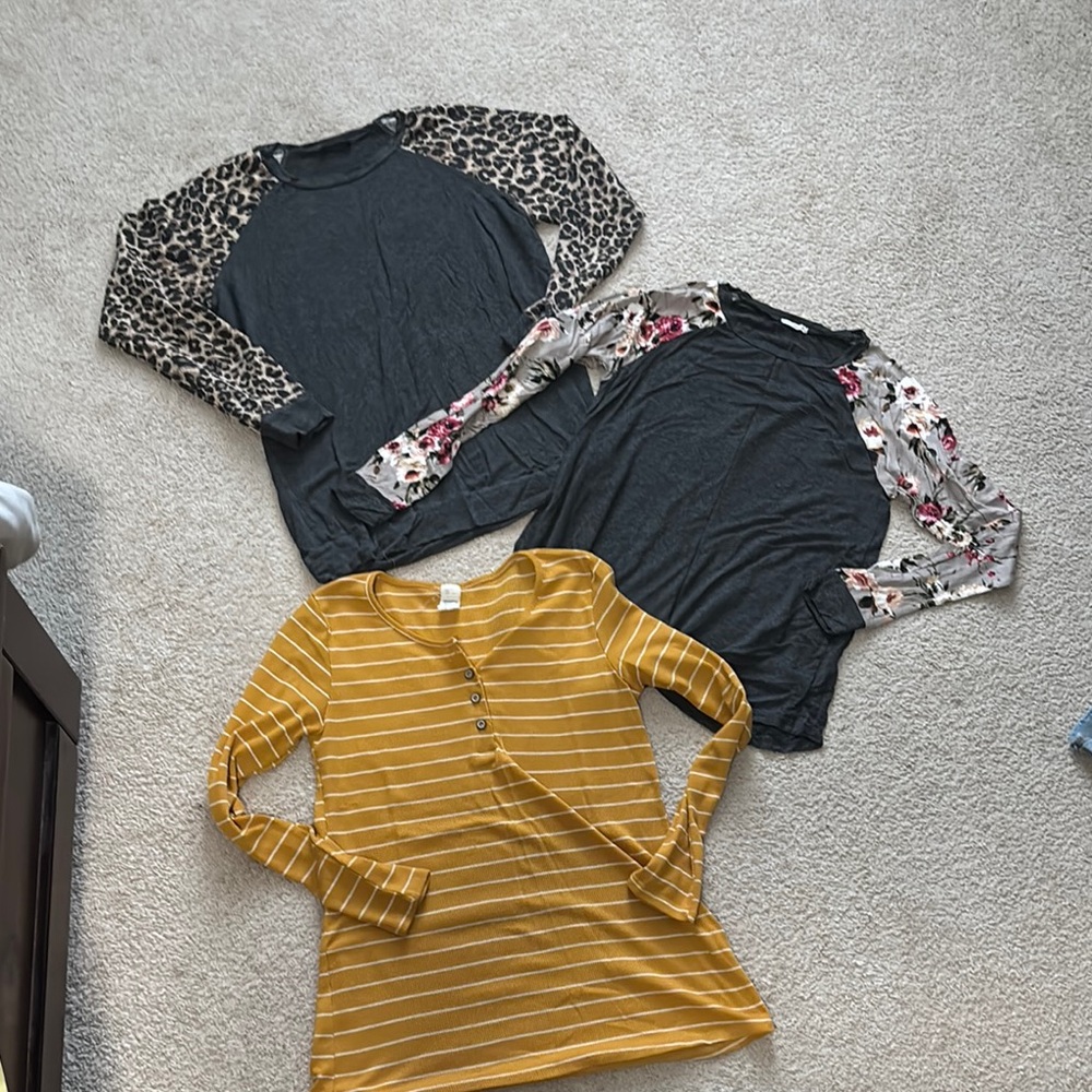 Stylish Long Sleeve Tops Set